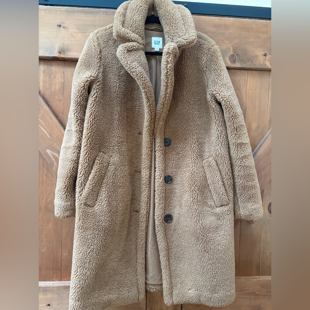 GAP oversized Sherpa teddy coat